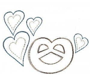 Stickdatei - Breeze und Herzen